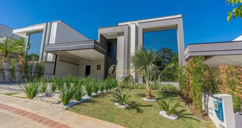 Casa térrea nova à venda, 3 suítes, planejados, piscina, escritório, condomínio london park, indaiatuba.