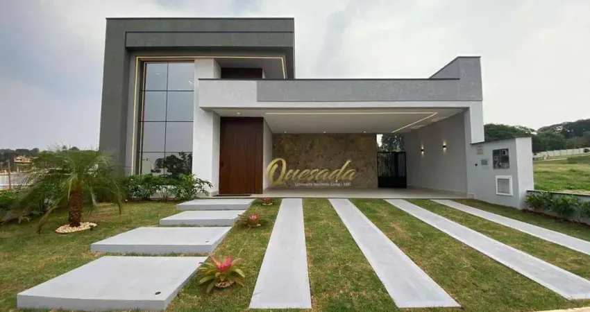 Casa térrea nova, à venda, 3 quartos, 2 suítes, piscina, Condomínio Villa Sapezal, Indaiatuba.