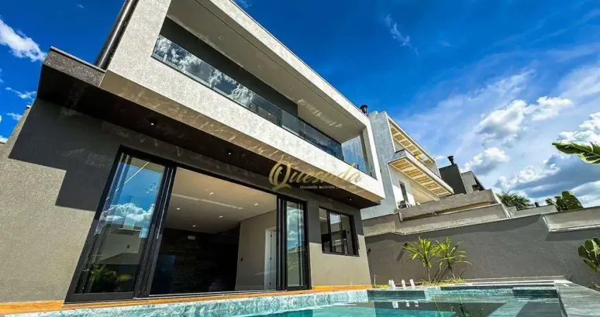 Sobrado novo, à venda, 3 suítes, piscina, Condomínio Vila Paradiso, Indaiatuba.