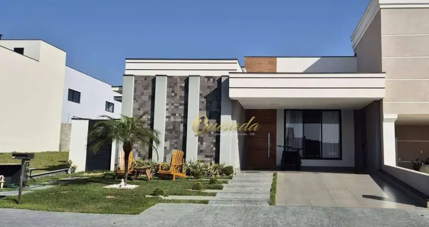 Casa térrea à venda, 3 dormitórios, planejados, SPA, ar, Condomínio Dona Lucilla, Indaiatuba.