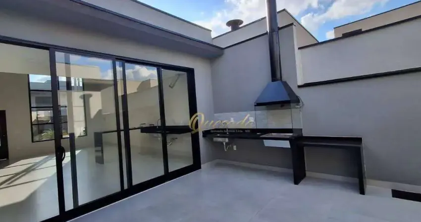 Casa térrea nova à venda, 3 suítes, planejados, Condomínio Jardins Di Roma, Indaiatuba.