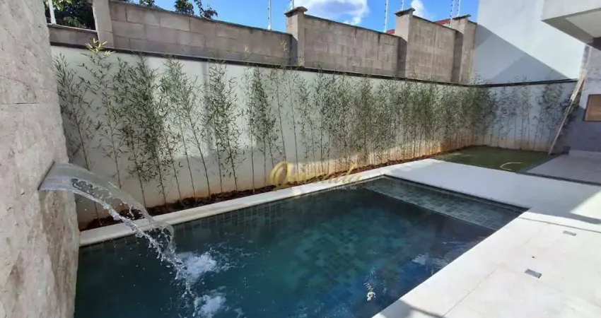 Sobrado novo à venda, 4 suítes, piscina, Condomínio Milano, Indaiatuba.