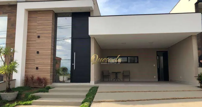 Casa térrea nova à venda, 3 suítes, planejados, piscina, Condomínio Viena, Indaiatuba.