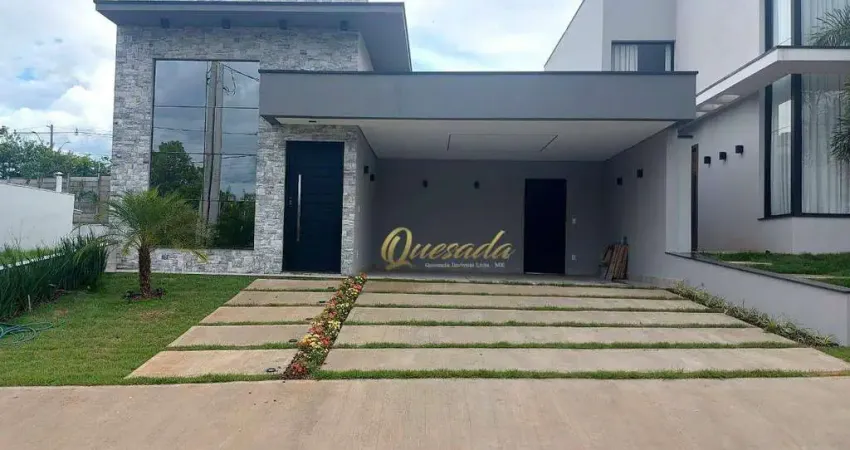 Casa térrea, à venda, 3 suítes, piscina, fotovoltaica, Condomínio Piazza Navona Di Roma, Indaiatuba.