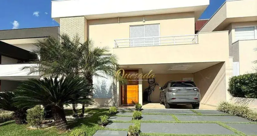 Sobrado à venda, 3 dormitórios, 1 suíte, piscina, planejados, condomínio altos de itaici, indaiatuba.