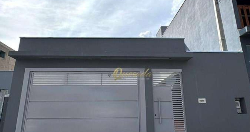 Casa térrea nova, à venda, 3 quartos, 1 suíte, Jardim dos Sabiás, Indaiatuba.