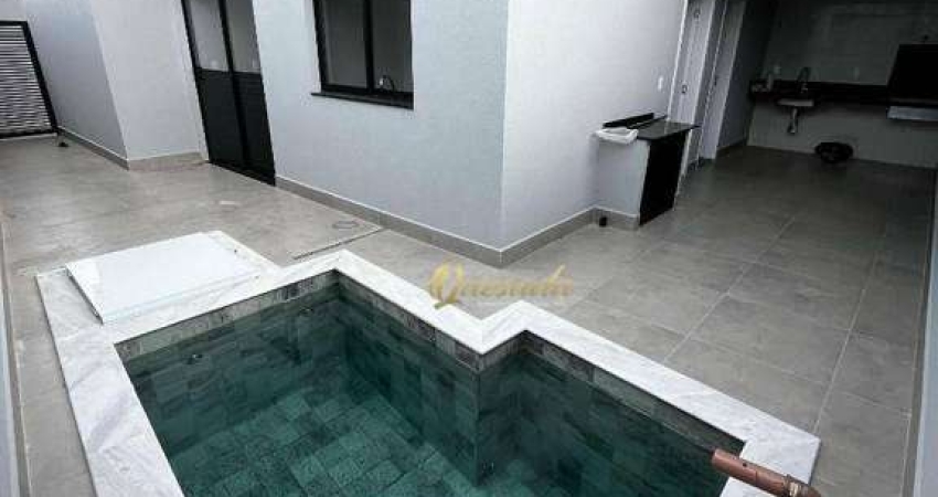 Sobrado à venda, 3 dormitórios, 1 suíte, planejados, piscina, Jardim Casablanca, Indaiatuba.