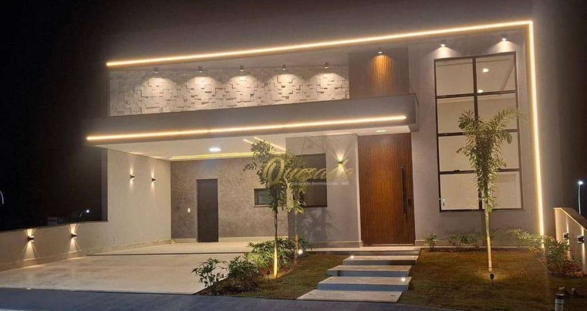 Casa térrea nova, à venda, 3 suítes, planejados, piscina, Condomínio Dona Maria Cândida, Indaiatuba.