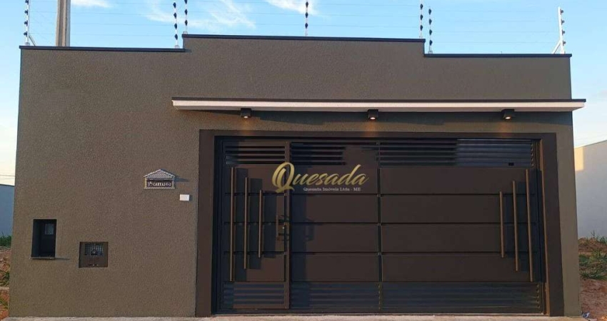 Casa térrea nova, à venda, 3 dormitórios, 1 suíte, Jardim Bom Sucesso, Indaiatuba.