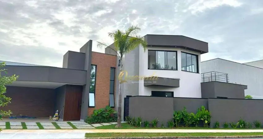 Sobrado novo, à venda, 4 suítes, planejados, piscina, Condomínio Milano, Indaiatuba.
