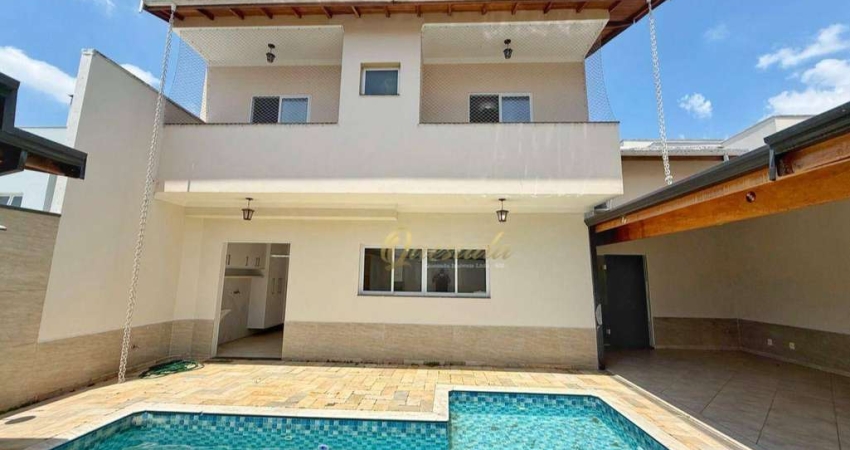 Sobrado à venda, 3 suítes, planejados, piscina, Condomínio Portal de Itaici, Indaiatuba.