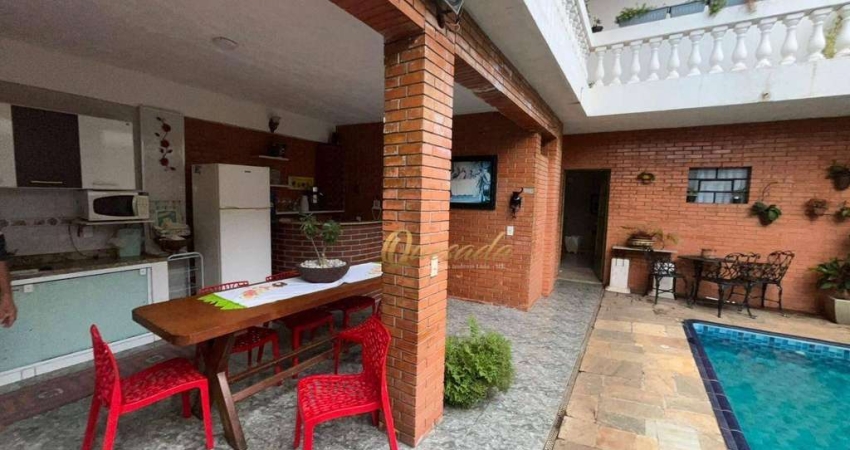 Sobrado à venda, 5 dormitórios, 3 suítes, piscina, área gourmet, Jardim Morada do Sol, Indaiatuba.