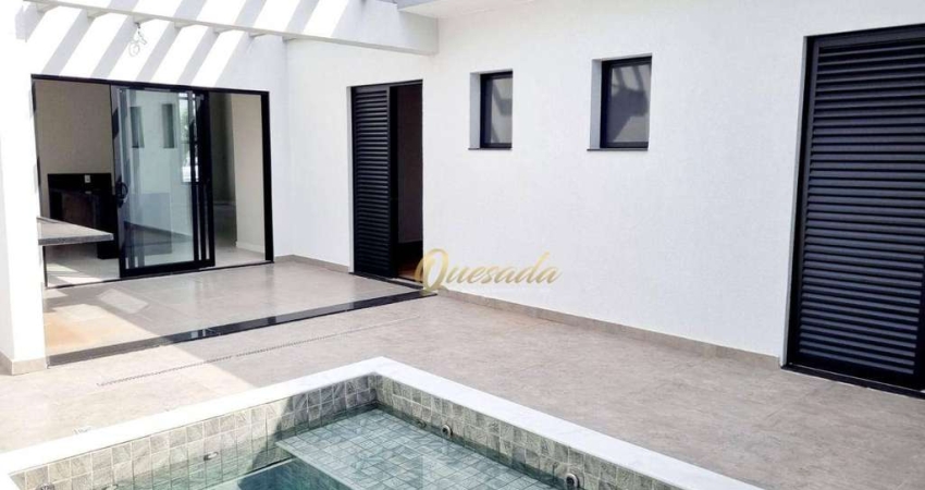 Casa para locação, 3 suítes, planejados, piscina, Condomínio Di Roma Piazza Venezia, Indaiatuba.
