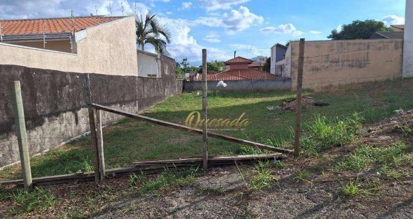 erreno residencial à venda, 250 m², Jardim Bela Vista, Indaiatuba.