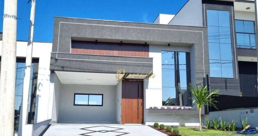 Casa térrea nova à venda, 3 suítes, planejados, SPA, Condomínio Gran Reserve, Indaiatuba.