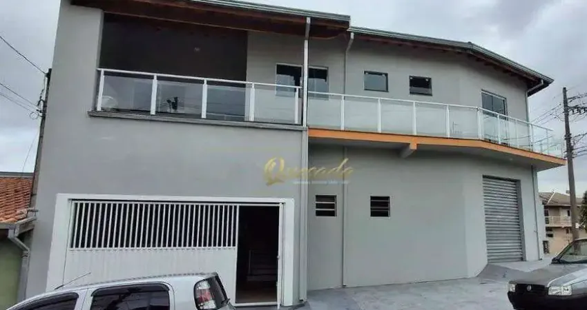 Sobrado com salão comercial, 3 quartos, planejados, Jardim Portal do Sol, Indaiatuba.