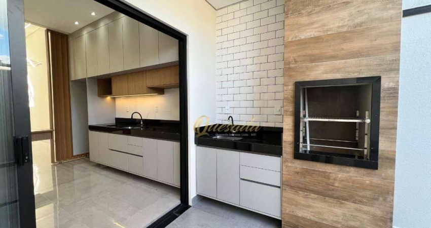 Casa térrea nova, à venda, 3 quartos, 1 suíte, planejados, Jardim Vila Verde, Indaiatuba.