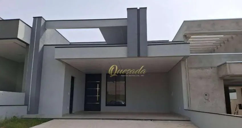 Casa nova, à venda, 3 suítes, planejados, piscina, Condomínio Gran Reserve, Indaiatuba.
