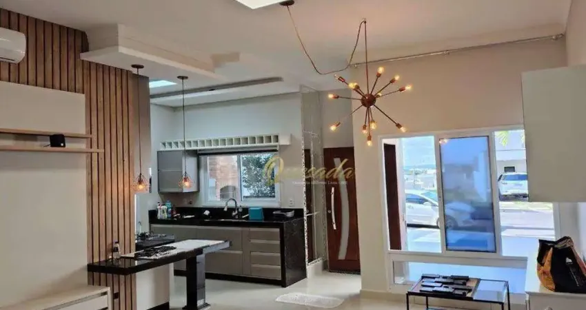 Casa térrea à venda, 3 quartos, 1 suíte, planejados, Condomínio Montreal, Indaiatuba.