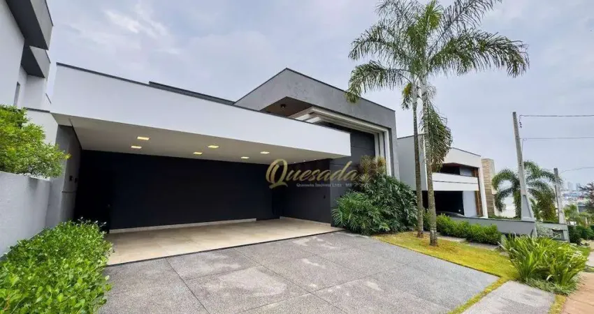 Casa térrea à venda, 3 suítes, planejados, escritório, condomínio helvétia park ii, indaiatuba.