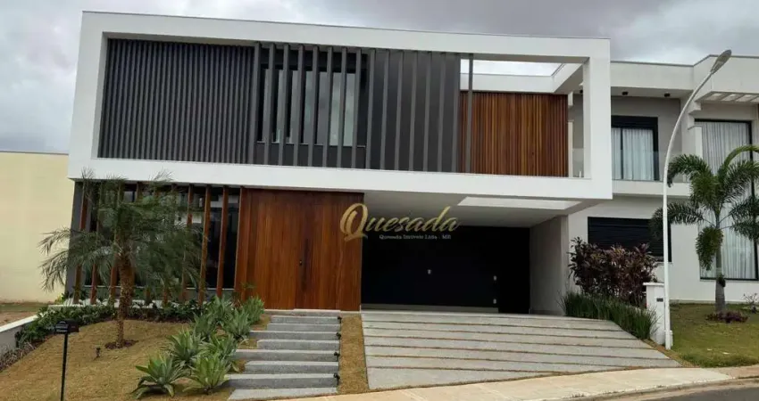 Sobrado à venda, 5 suítes, planejados, piscina, escritório, condomínio maria dulce, indaiatuba.