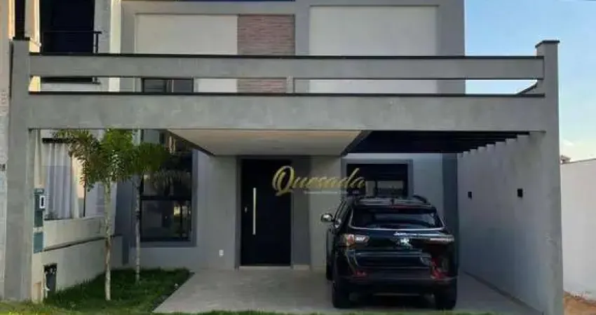 Sobrado novo, a venda, 3 quartos, 1 suíte, área gourmet, quintal, condomínio paraty, indaiatuba.