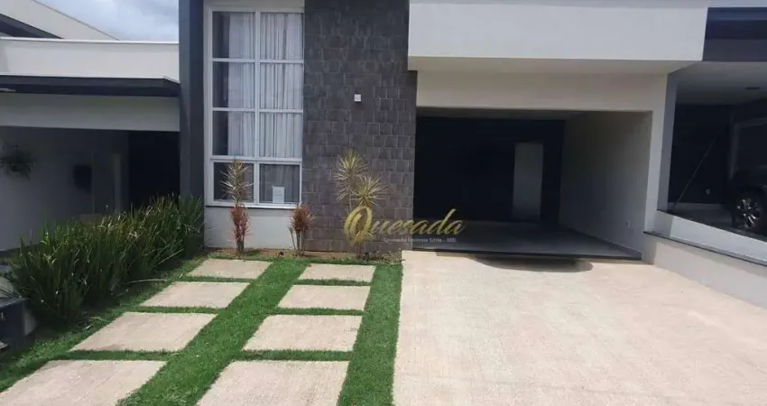 Casa térrea à venda, 3 suítes, piscina, planejados, condomínio brescia, indaiatuba.