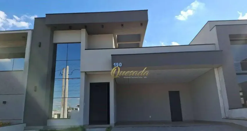 Casa térrea nova, à venda, 3 suítes, planejados, piscina, condomínio piemonte, indaiatuba.