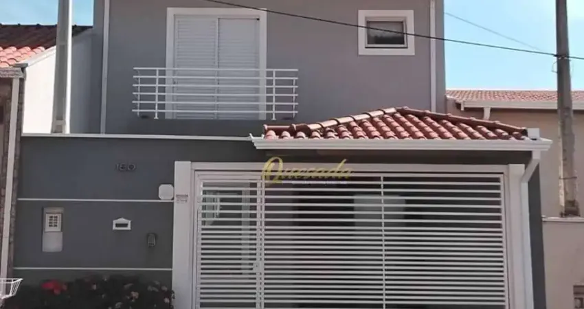 Sobrado à venda, 3 quartos, 2 suítes, planejados, ar-condicionado, quintal, jardim valença, indaiatuba.