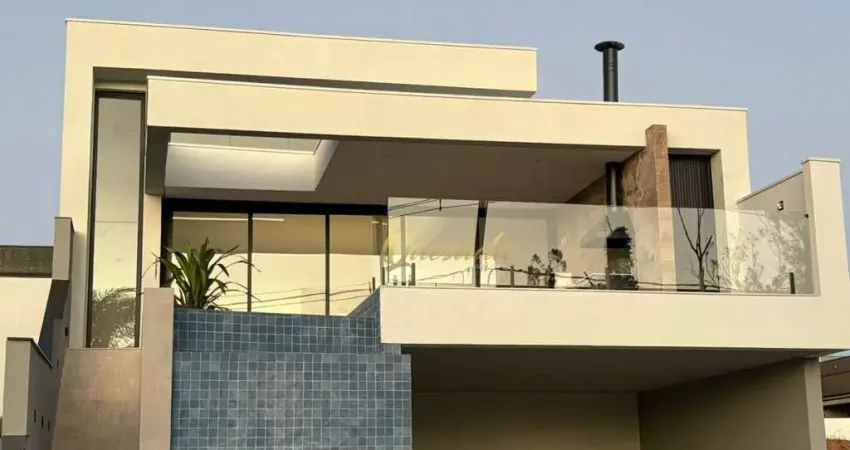 Casa térrea nova à venda, alto padrão, 3 suítes + suíte reversível, piscina, cond. gran reserve, indaiatuba.