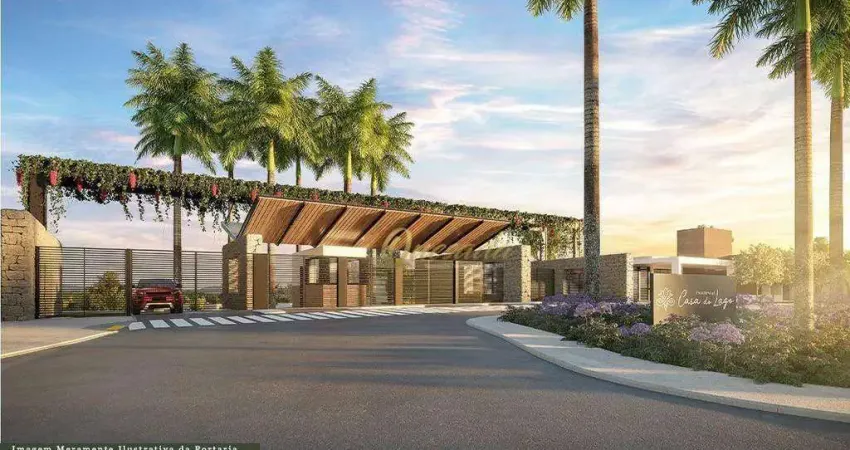 Terreno residencial à venda, 340 m², esquina, plano no Condomínio Casa do Lago, Indaiatuba.