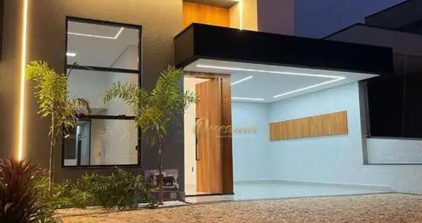 Casa térrea, à venda, 3 dormitórios, 1 suíte, planejados no Condomínio Gran Reserve, Indaiatuba.