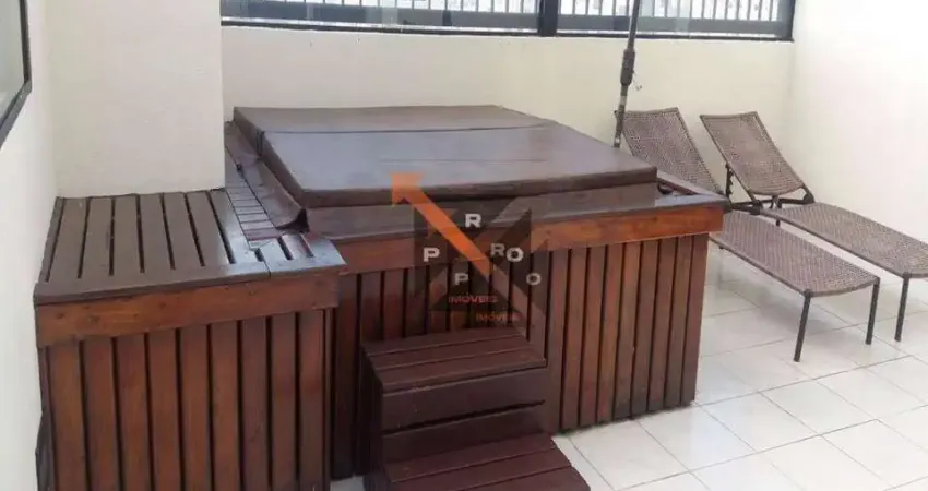 Cobertura na Mooca Varanda Gourmet com churrasqueira e jacuzzi 2 Quartos sendo 1 suíte e 2 vagas com 123 m²