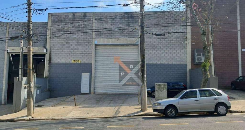 Galpão Industrial 695,00m² com 6,5m de pé direito - FIADOR - DEPÓSITO 6 MESES