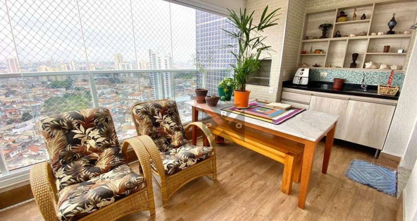 Lindo Apartamento No Tatuapé - Varanda Gourmet - 03 vagas com depósito privativo