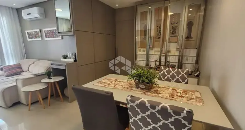 Apartamento com três dormitórios semi mobiliado em Barreiros, São José/SC