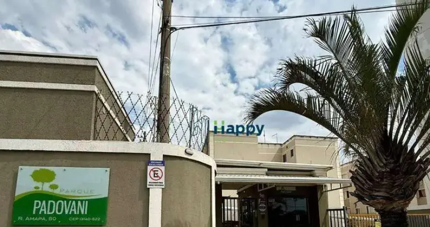 Apartamento com 2 dormitórios para alugar, 42 m² por r$ 2.383,75/mês - residencial parque padovani - paulínia/sp