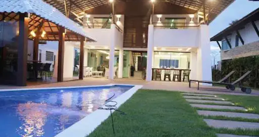 VENDE-SE CASA DE 300m² EM CONDOMÍNIO À BEIRA-MAR DA PRAIA DE MURO ALTO/PE - 5 SUÍTES (2 COM VARANDAS EXCLUSIVAS)