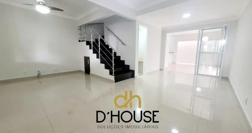 Lindo sobrado para locação- condominio evidence resort- 03 dormitórios sendo 1 suite - sala ampla para 3 ambientes - lavabo com bancada em mármore travertino e pia sobreposta.-cozinha integrada ao esp