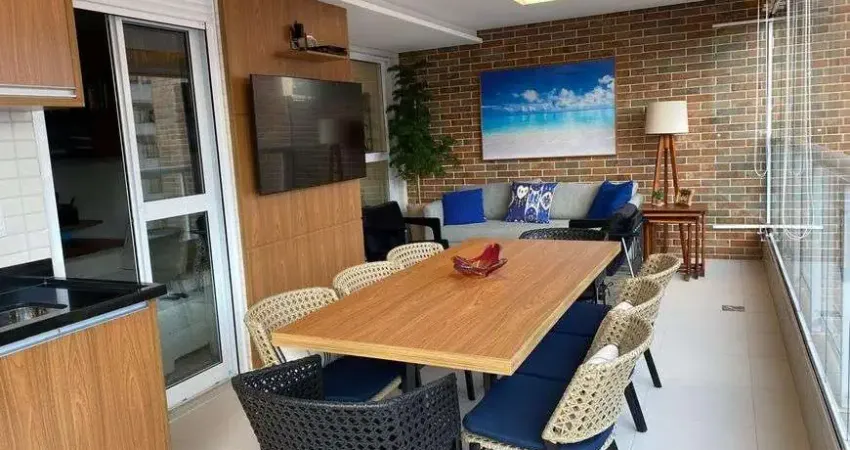 Maravilhoso 3 suítes, varanda gourmet, 2 vagas, finamente decorado !!