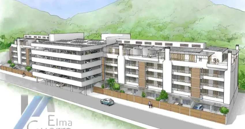 Ubatuba, pereque-açu - apartamento cobertura com 109,5 m2 em construção com área de lazer.