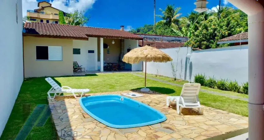 Ubatuba, toninhas - casa mobiliada com 02 dormitórios, sendo 01 suíte.