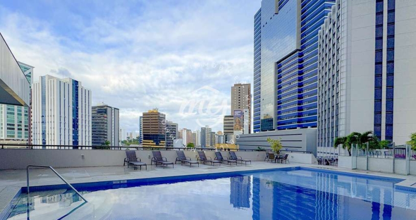 Caminho das Árvores| Boulevard Side| Apartamento Quarto e Sala 55m²| Nascente| 1 Vaga| Mobiliado