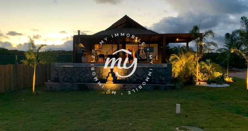Imbassaí| Casa Vista Mar 240m²| Mobiliada| 4 Suítes| 6 Vagas