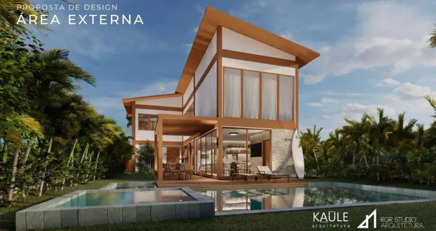 Costa de Sauipe| Casa Duplex com 192m²| Em Construção| 3 Suites| Alto Padrão
