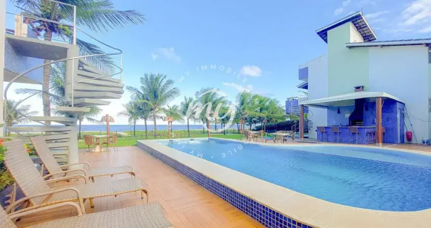 Itacimirim|Apartamento com Terraço 73m²| 3 Suítes|1 Vaga| Mobiliado| Pé na areia