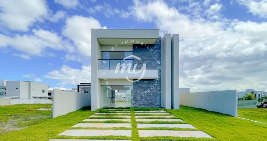 Camaçari| Terras Alphaville| Casa Duplex Nascente| Alto Padrão 165m²| 4 Dormitórios| 2 Vagas