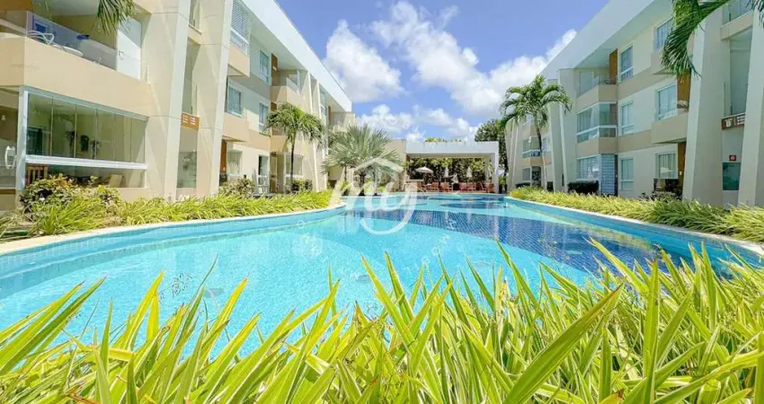 Guarajuba| Porto Smeralda| Village Térreo 73m²| 2 Suítes| 1 Vaga| Mobiliado
