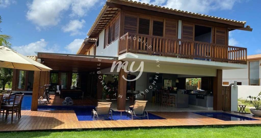 Praia do Forte| Casa Duplex com 480m²| Alto Padrão| Mobiliada| 5 Suítes| Churrasqueira