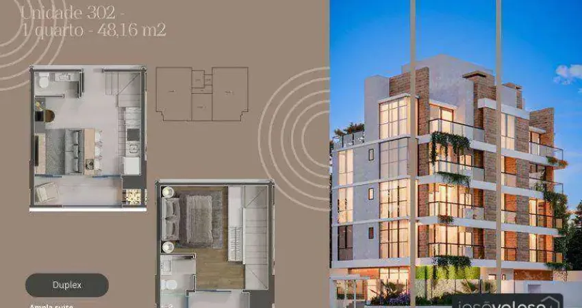 Apartamento com 1 quarto à venda no Alto da Rua XV, Curitiba 